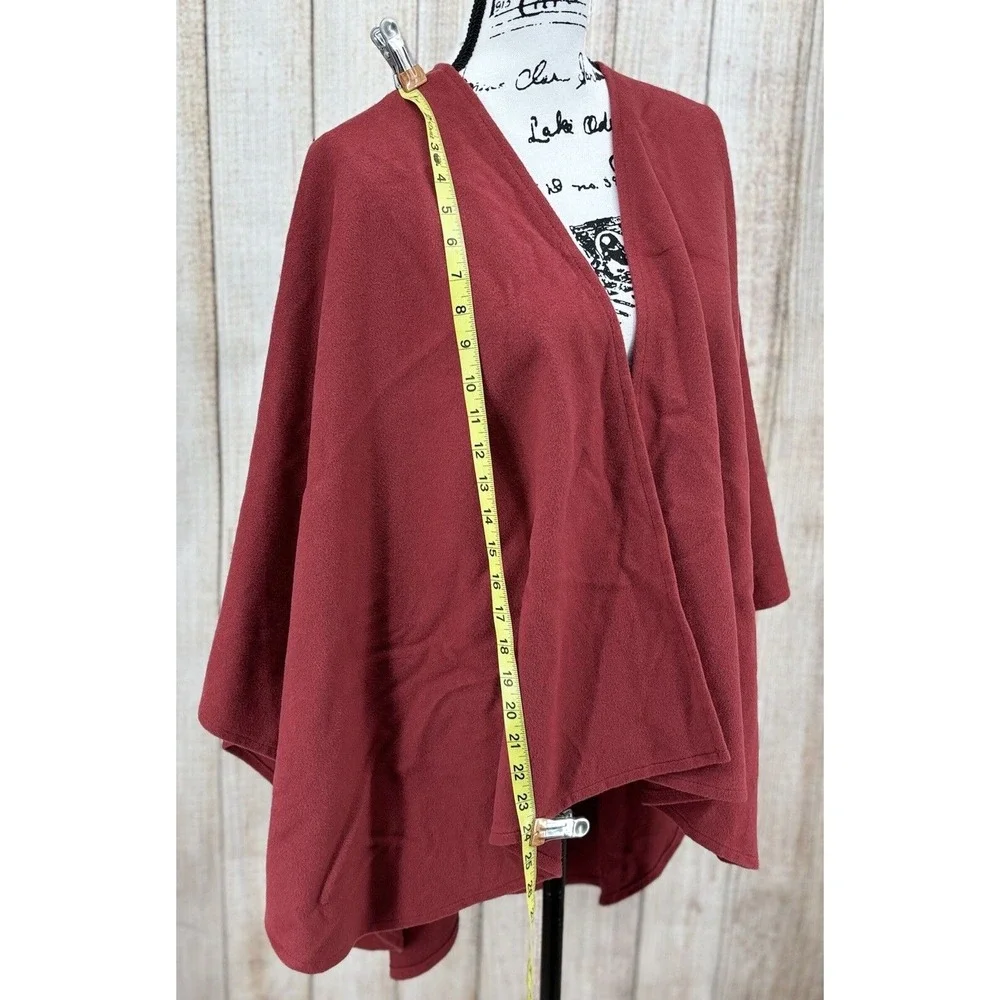 Vintage JIMMY HOURIHAN of Dublin Rust Red Wool Long Wool Walking Cape Irish Wrap